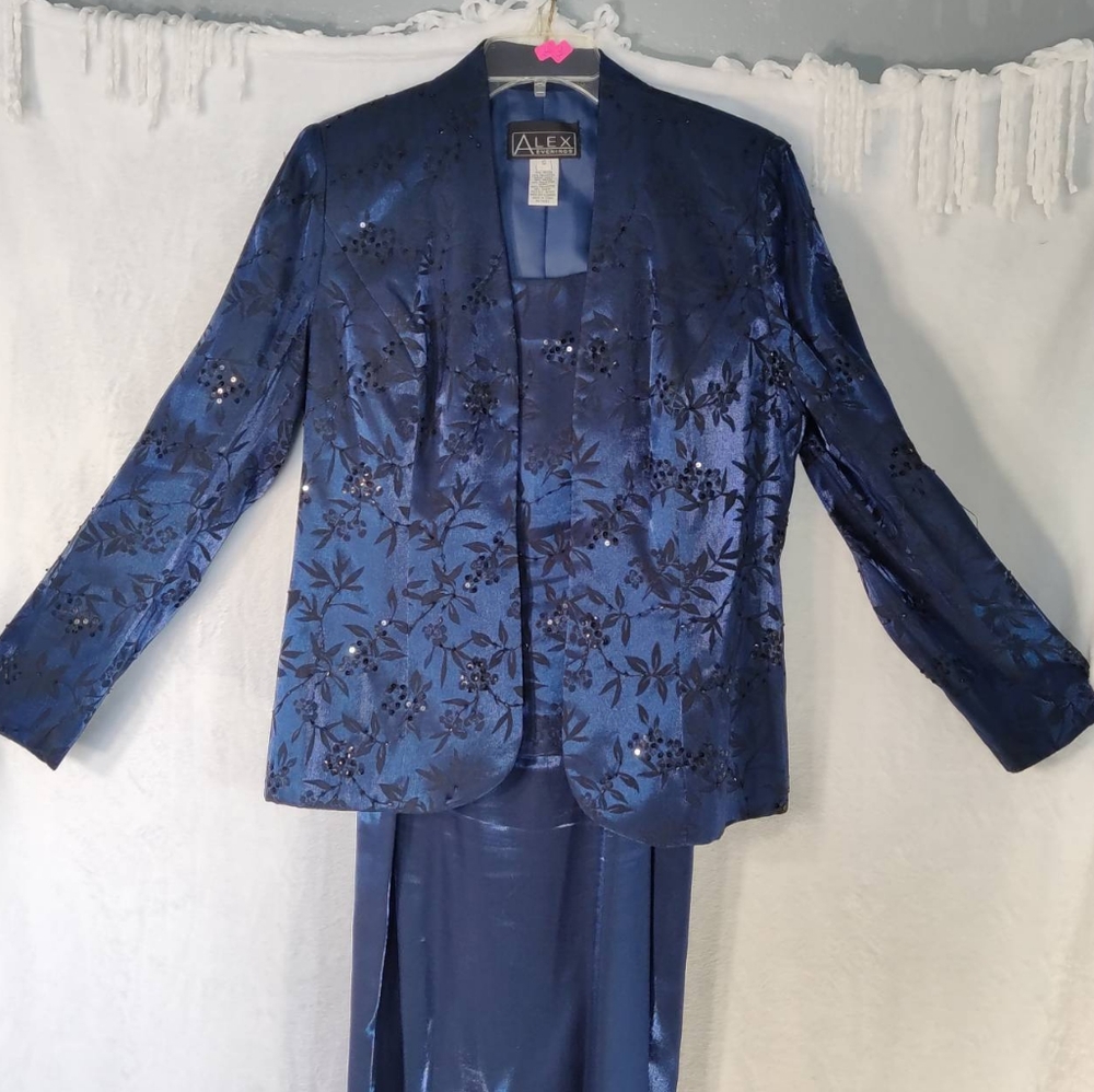 Alex Evening 2pc Outfit.  Dress/ Blaser